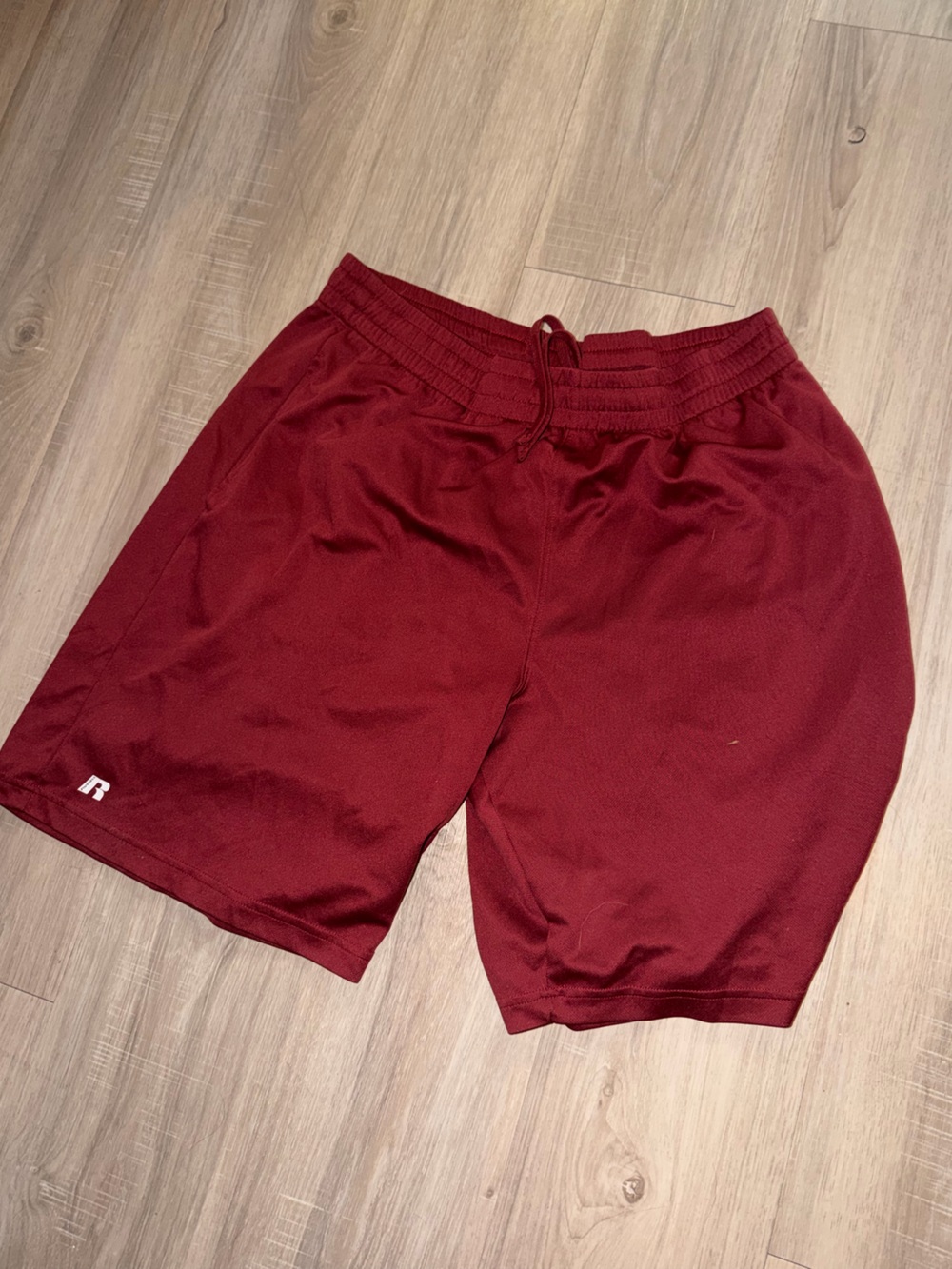 Russell Athletic Maroon Kids Sports Shorts
